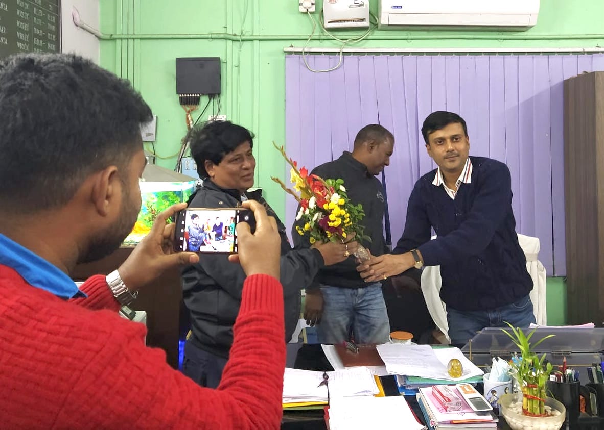 Farewell Ceremony of Hemanta Kr. Mukhopadhyay, BWO